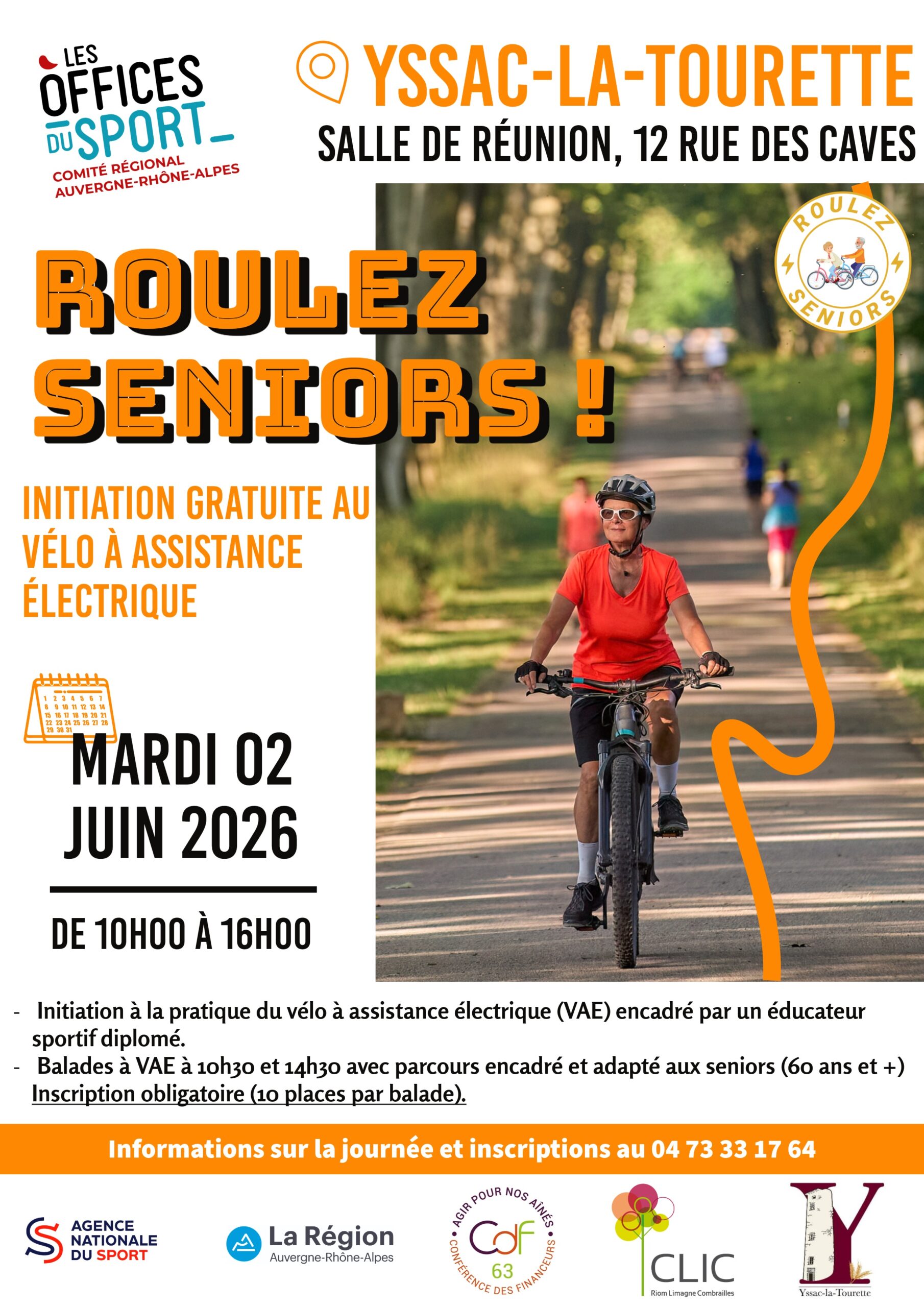 Affiche Yssac-la-Tourette Roulez Senior 2026